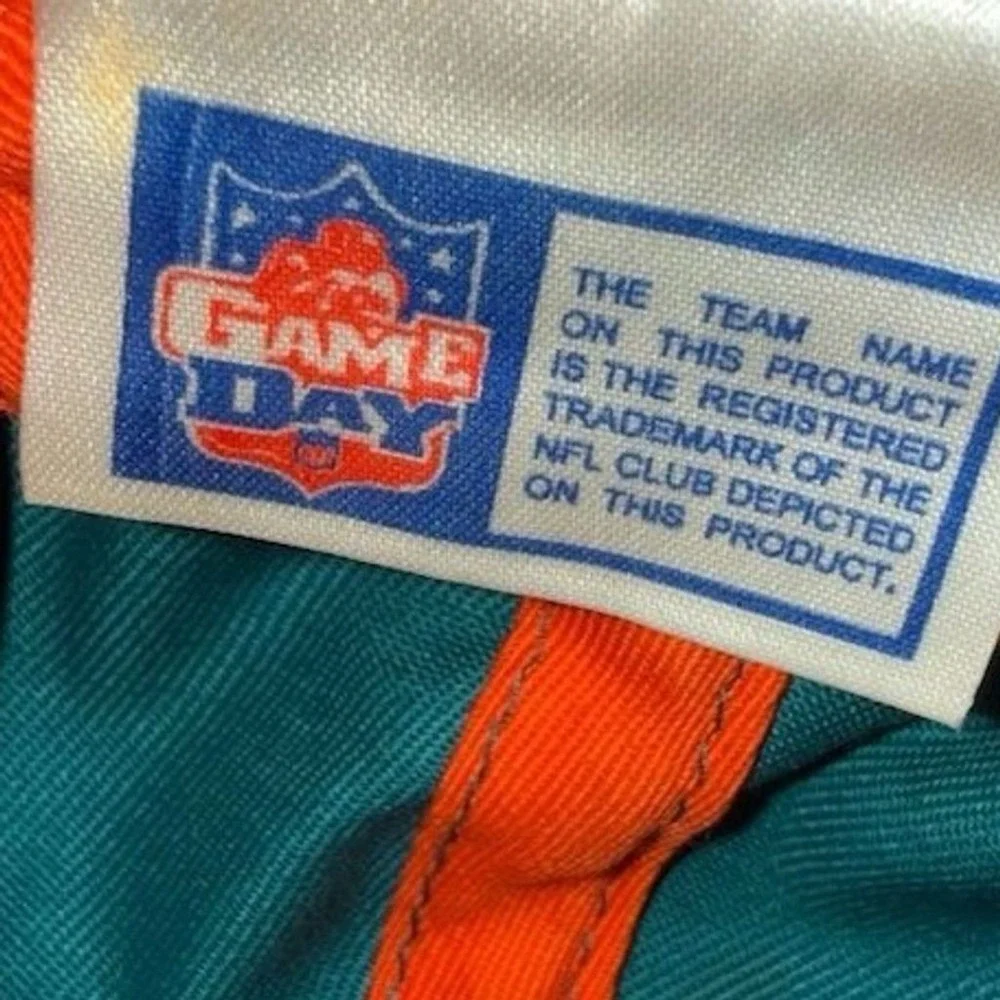 Vtg Miami Dolphins Snapback Hat Logo Athletic NFL Football Cap licensed game day